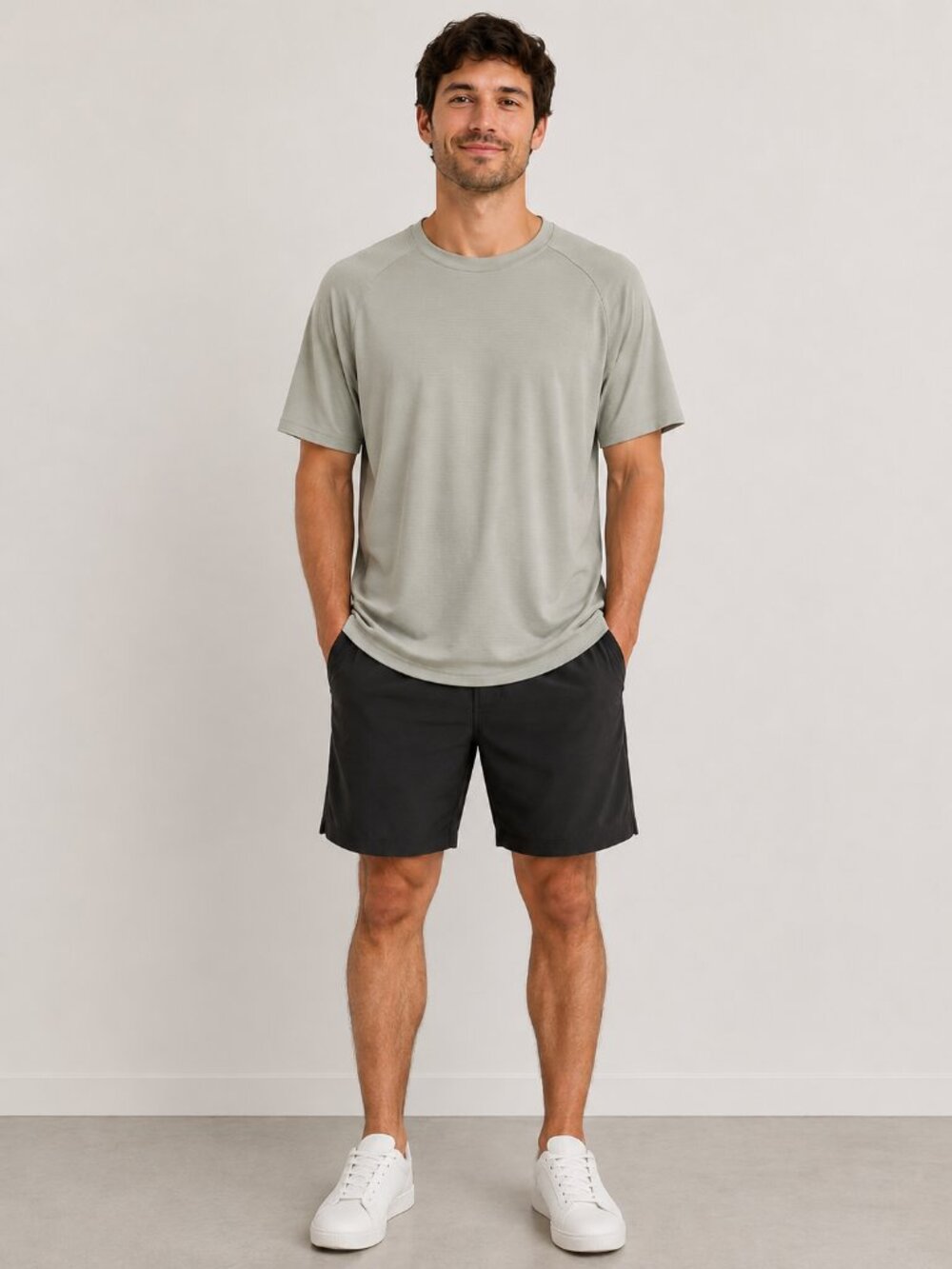 Bundle-Men's Lightweight Sage Crew‎ Neck Shirt